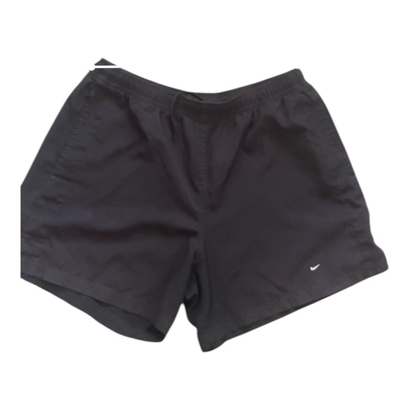 Nike athletic sports activewear shorts S(4-6) black pockets split hem logo - Picture 11 of 13